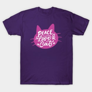 Peace Love & Cats T-Shirt